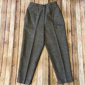 Talbots Charcoal Dress Wool Pants, Cropped